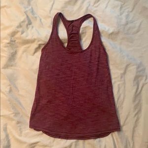 Lululemon pink racer back tank top